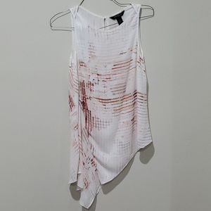 ❤WHITE HOUSE BLACK MARKET ASYMMETRICAL FLOWY TOP